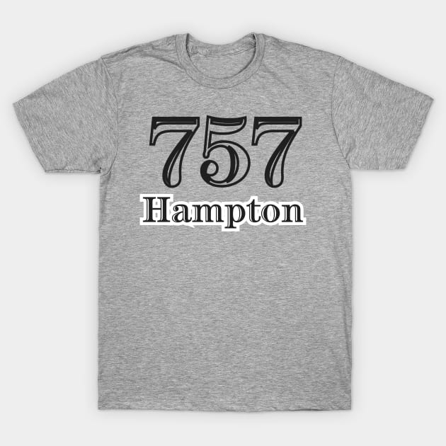 Hampton 757 Virginia USA T-Shirt by AtlanticFossils